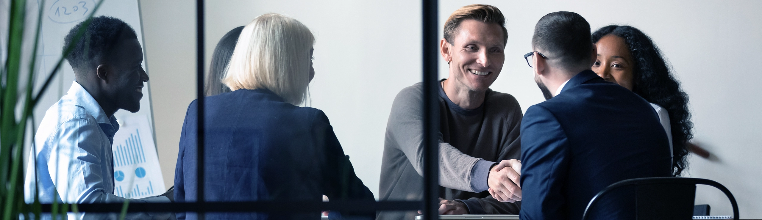 Priority Logistics team hiring transportation professionals in boardroom